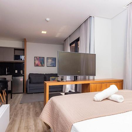 Aion Suites 205 - Lindo Apartamento Com Vista Para O Mar, A 60M Da Praia De Bombinhas, Com Piscina E Academia No Rooftop. Luaran gambar