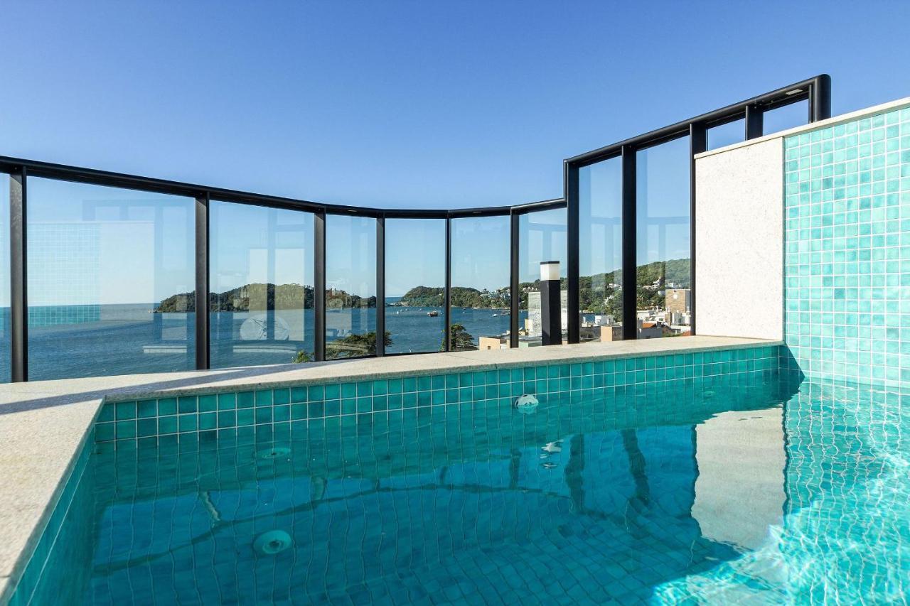 Aion Suites 205 - Lindo Apartamento Com Vista Para O Mar, A 60M Da Praia De Bombinhas, Com Piscina E Academia No Rooftop. Luaran gambar